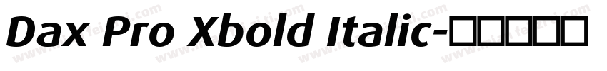 Dax Pro Xbold Italic字体转换